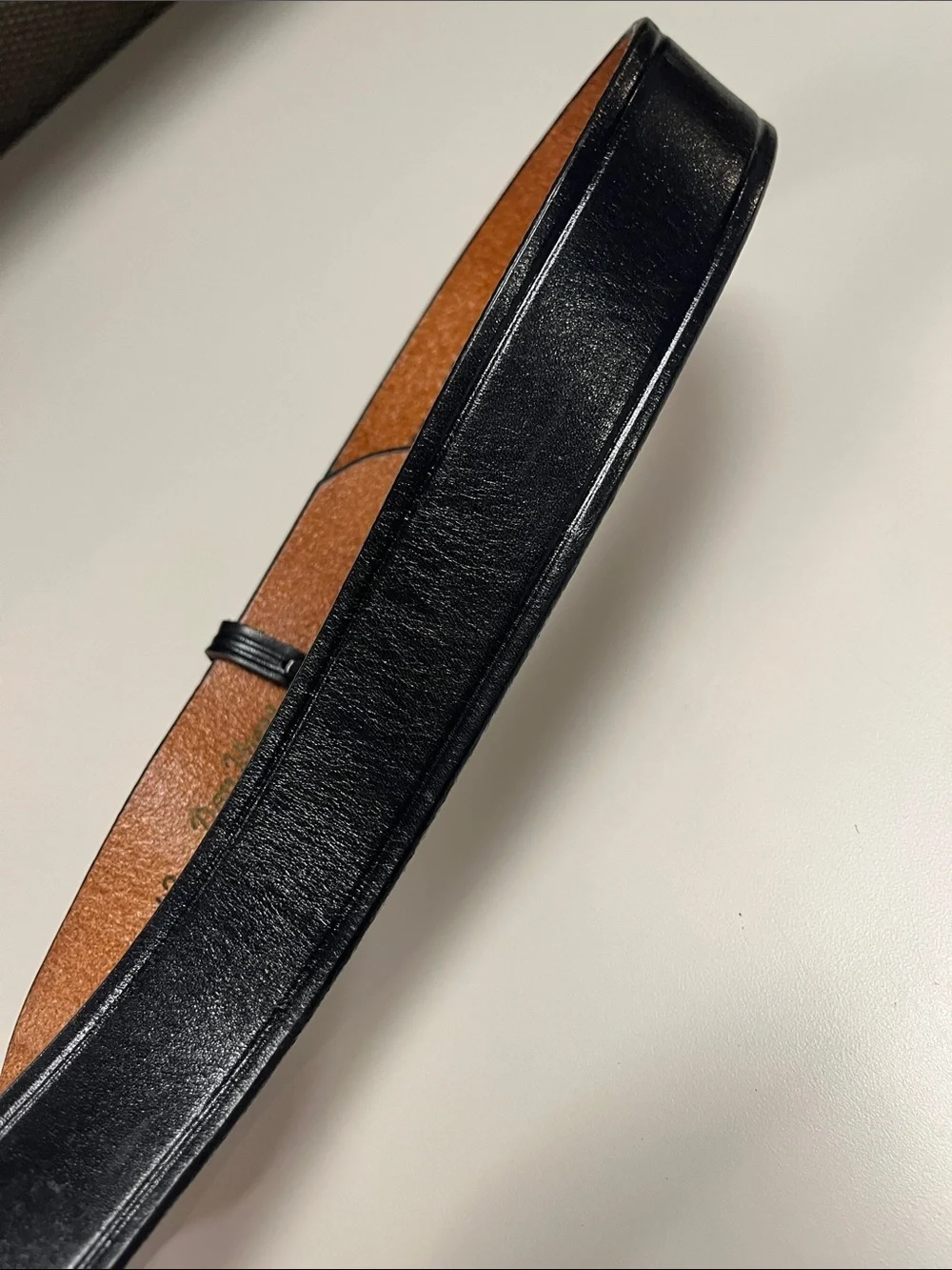 Don Hume Men’s Black Leather Duty Ranger Belt w/ Brass Buckle size 42